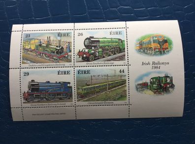 Irish stamps, 1984 mini sheet, Irish Railways