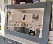Large grey mirror