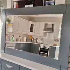 Large grey mirror