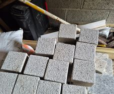 Tobermore Sienna silver granite setts