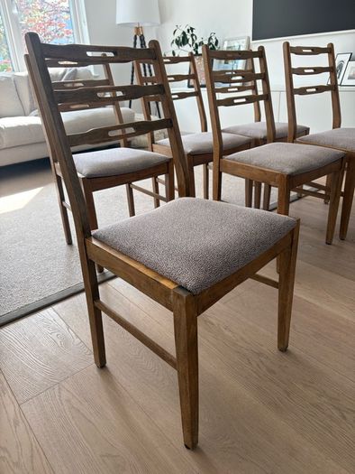 Solid wood dining chairs