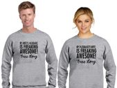 Awesome Wife Hubby Couple Sweatshirts