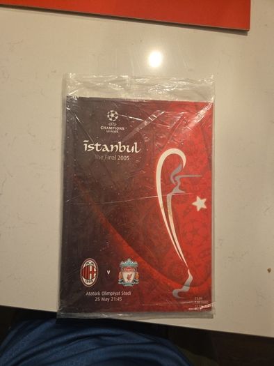 2005 European cup final official programme UNOPENED