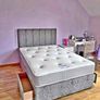 New Stylish single ,Double 4ft, 4ft6, King 5ft And 6ft Superking Sizes Divan Beds Instock. Drawers And Optional Tufted Mattresses Available. Free Delivery Image 5