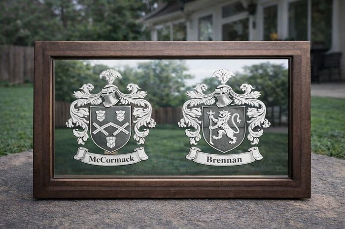 Laser engraved mirror