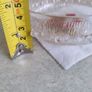 SMALL Vintage Italian glass STRAWBERRY fruit bowl, textured glass fruit bowl. Image 3