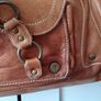 Leather tan handbag Image 5