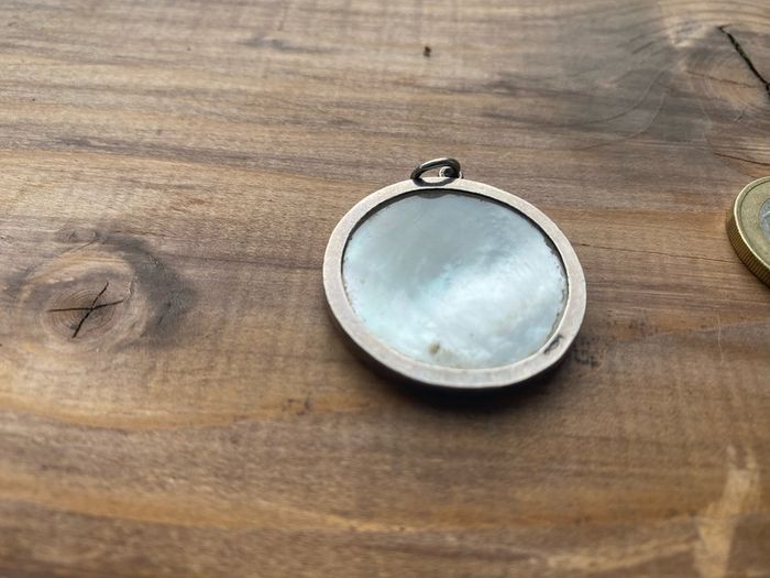 English silver pendant