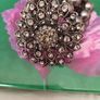 Purple Poppy  Pearl & Diamond Bracelet. Image 2