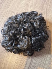 Brown bun wig