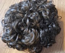 Brown bun wig