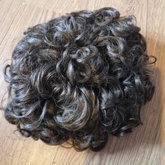 Brown bun wig
