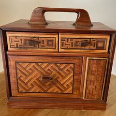 Old wooden "magic " puzzle/cigarette box.