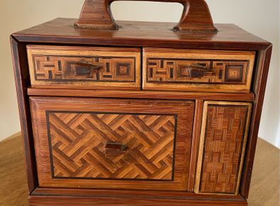 Old wooden "magic " puzzle/cigarette box.