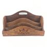 Wooden letter rack, incense burner and pen stand Image 2