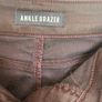 Marks & Spencer Ladies Faux Leather Brown Slender Ankle Grazer Trousers, Jeans. Size 14 Medium. Slight Stretch. In Excellent Condition Image 4