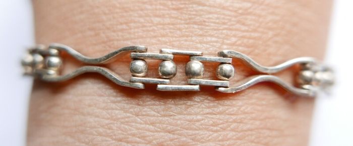 Vintage Sterling Silver 925 Bracelet length 7,6" - 10,5g