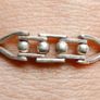Vintage Sterling Silver 925 Bracelet length 7,6" - 10,5g Image 3