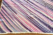 Blanket Hand Crochet 36"Sq Stunning Blanket