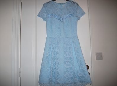 Dress blue lace ASOS size 8.