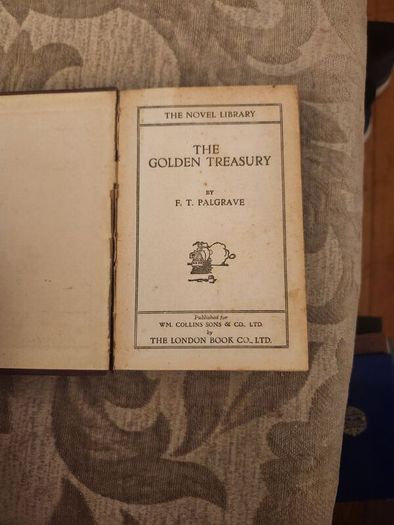 The Golden Treasury. By F.t. Palgrave. Rare 1861 Hardback In Good Condition.  See Photos For Same.