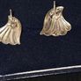 Vintage 925 Sterling Silver Shell Earrings Image 4