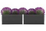 Garden Raised Bed 250x100x54 cm WPC Grey