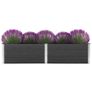 Garden Raised Bed 250x100x54 cm WPC Grey Image 5