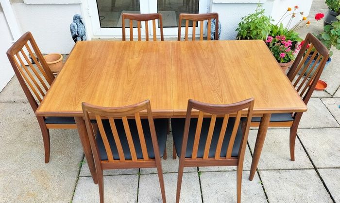 Mid Century Vintage G Plan Dining Table & Chairs