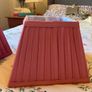 Pair of pink lampshades 8 inch at base Image 2