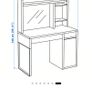 IKEA MICKE desk with shelves Image 2