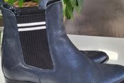 TOMMY HILFIGER Navy pointed ankle boots Sz 40 (Fit 7UK) - Rrp 180 (New)