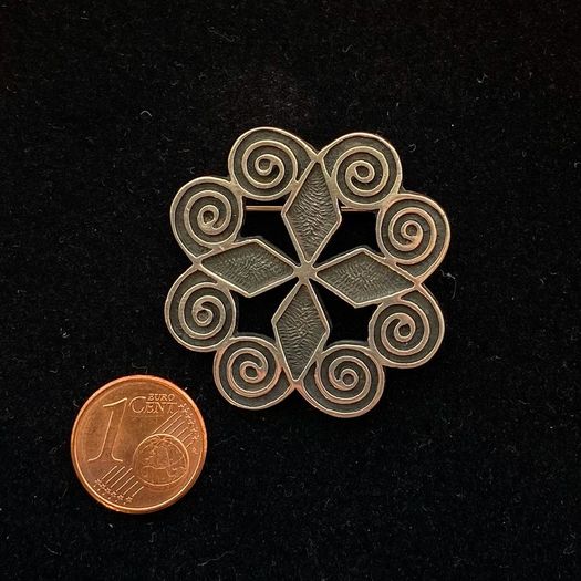 Silver Celtic Brooch