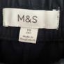 M&S black trousers with white side stripe and pockets Sz 10 (Short) - Bnwot - Rrp 34 (New) Image 3