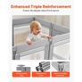 Baby Playpen, 1200 x 1200mm Foldable Toddlers Playpen, Indoor/Outdoor Baby Fence Play Yard with Zippered Door & Soft Breathable Mesh, No-Gap Toddlers Activity Center for 6 - 24 Months Babies Image 3