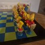 Vintage  Simpsons 3D Chess set 1997. Image 3