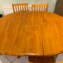 Pine table and 6 chairs Image 3