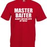 Master Baiter  Mens funny rude fishing t-shirts Image 7