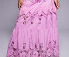 River Island Maxi Skirt Broderie Cutout detail Size 16