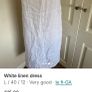 White linen dress size 12 Image 3