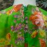 Vintage 60s 70s green floral maxi dress Small Image 4