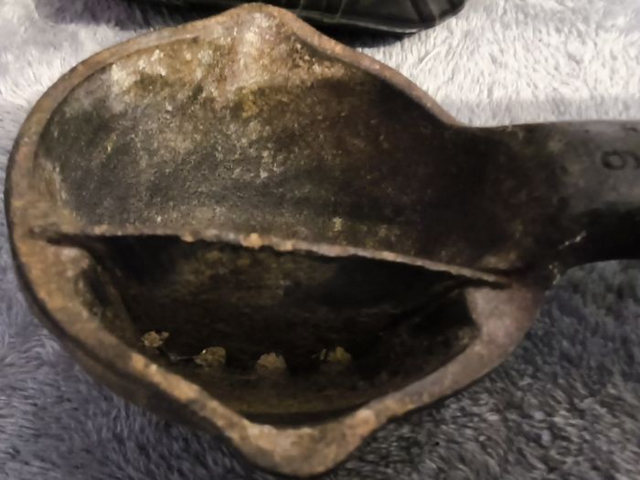 vintage collectable lead ladle ( cast metal)