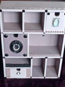 Lovely Decoupage Wooden Unit