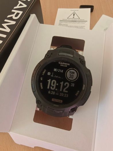 Garmin Instinct 3 Solar Tactical Edition 45mm black model.
