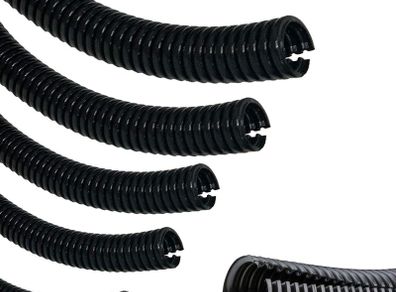 Corrugated Wire Tube Cable Protection Pipe Slit Flexible Car Tubing/Trunking (Inner 4.5mm, 5 Metres)