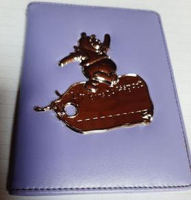 passport genuine leather cover winnie the pooh
