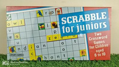 Scrabble For Juniors 1960's Spears Board Game - SEALED