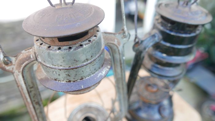 Paraffin Storm Lanterns (garden decoration)