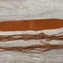Bershka Tan Faux Suede Fringe Wrap Belt Image 4