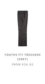 Swords Community College uniform trouserssize 12-13